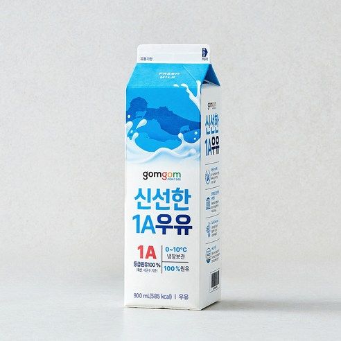 상품 이미지: 곰곰 신선한 1A 우유, 900ml, 1개