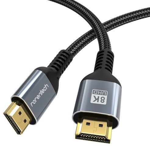 상품 이미지: 로랜텍 8K UHD 울트라 듀얼 모니터 HDMI v2.1 케이블