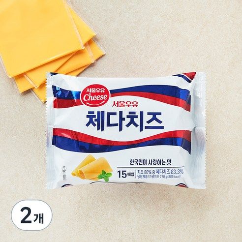상품 이미지: 서울우유치즈 체다 슬라이스 치즈