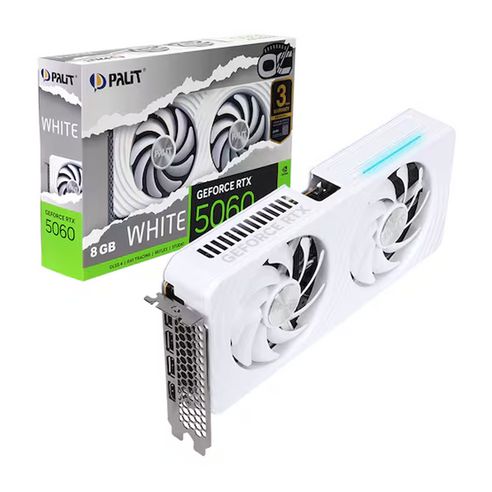 상품 이미지: PALIT 팰릿 Geforce RTX 5060 WHITE OC D7 8GB 그래픽카드 VGA 이엠텍