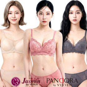 상품 이미지: (24%쿠폰) 비너스 브라 팬티 세트 빅사이즈 여름 노와이어 홑겹 브래지어 A B C D E F 컵 여성 속옷 비비안