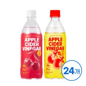 상품 이미지: 클룹 애사비소다 골라담기 24병 (오리지널/타트체리) 음료수 제로 사과초모식초 혈당 탄산음료 스파클링