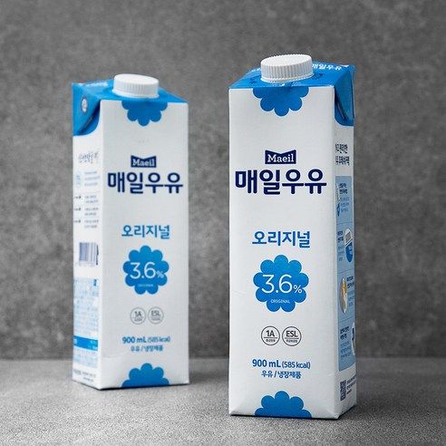 상품 이미지: 매일우유 오리지널, 900ml, 2개