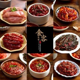 상품 이미지: 식객 프리미엄 젓갈 반찬 묶음세트/단품 19종 /(백명란 파지+오징어젓) 외 18종
