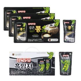 상품 이미지: 삼육두유 검은콩과 칼슘  흑임자 두유 파우치190ml 80팩 달콤한 검은콩 60팩 고소한 흑임자 20팩