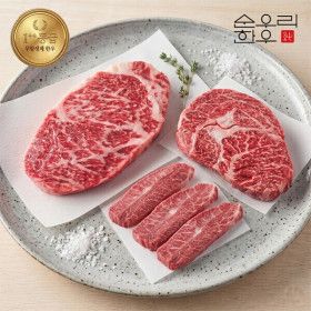 상품 이미지: (신선집중) 순우리 ++투뿔 등심+부채살+채끝살 600g 세트 외 골라담기  9종 택1 / 등심 갈비살 안심 채끝