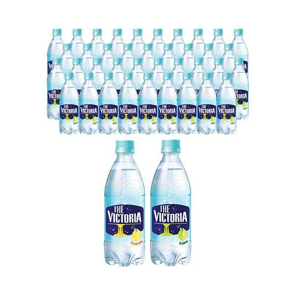 상품 이미지: 더 빅토리아 탄산수 레몬 500ml, 20개 + 라임 500ml, 20개