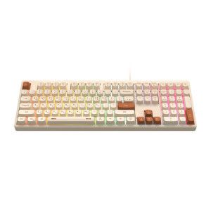 상품 이미지: 앱코 MK108 저소음 멤브레인 게이밍 사무용 키보드 오트밀