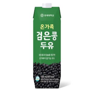 상품 이미지: 연세 온가족 검은콩 두유 1L 12입  연세 검은콩 두유 1L 연세대학교 연세대학교