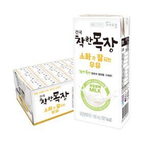 상품 이미지: 본사배송 건국우유 건국 착한목장 소화가 잘되는 멸균우유 190ml 24팩