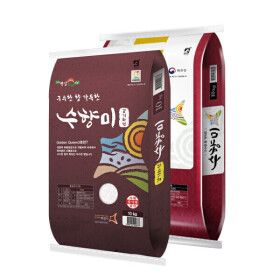 상품 이미지: 수향미 20kg 최근도정)(10+10)kg골든퀸3호 단일품종 2025햅쌀