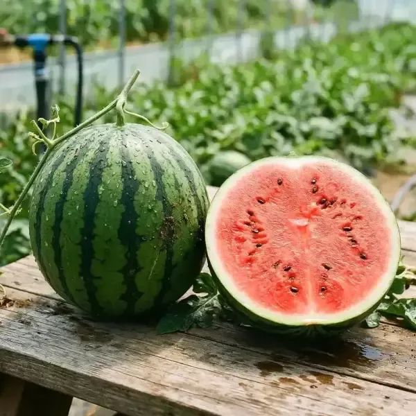 상품 이미지: 달콤한 여름의 맛  하우스 수박 5kg내외 (가정용)