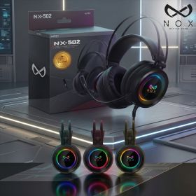 상품 이미지: 녹스 게이밍 헤드셋 NX-502 게임용 USB 마이크 7.1