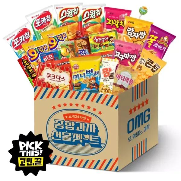 상품 이미지: 스낵24 인기과자 종합과자선물세트 라이트 22P