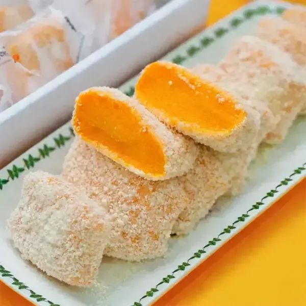 상품 이미지: [산지플러스] 호박 인절미 50g x 24개 (1.2kg) 진짜 호박이 들어간 인절미 개별포장 아침식사대용 간편식