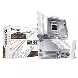 상품 이미지: GIGABYTE B850 AORUS ELITE WIFI7 ICE 피씨디렉트 (AMD 소켓AM5 DDR5 메인보드)