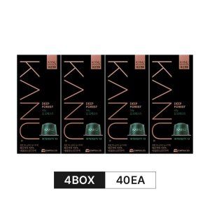 상품 이미지: 카누 바리스타 딥 포레스트 95g 캡슐커피 (카누 머신 전용) - 4개 묶음(40캡슐)