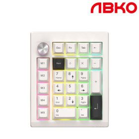 상품 이미지: 앱코 K26 3모드 무선 QMK VIA 넘버 숫자 키매핑 매크로 키패드