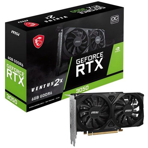 상품 이미지: MSI 지포스 RTX 3050 벤투스 2X E OC D6 6GB