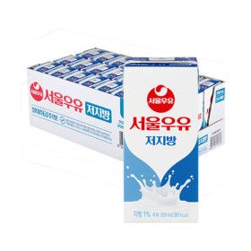 상품 이미지: 서울우유 저지방 멸균우유 200ml x 24입 (1박스)