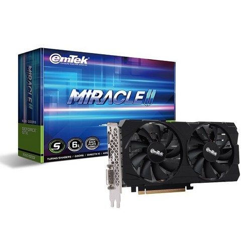 상품 이미지: 이엠텍 지포스 GTX 1660 SUPER MIRACLE II D6 6GB 그래픽카드