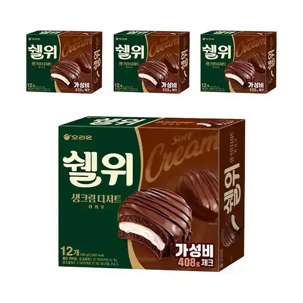 상품 이미지: 오리온 쉘위 카카오 12입, 4개
