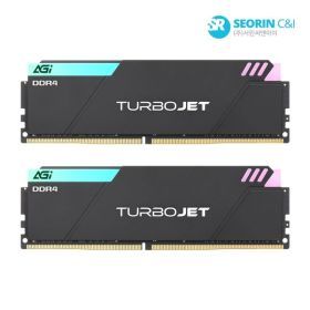 상품 이미지: 서린공식 AGI DDR4-3600 CL18 TURBOJET UD848 RGB BLACK 서린 (32GB(16Gx2))