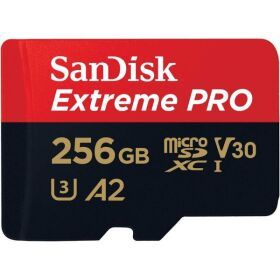 상품 이미지: SanDisk 256GB Extreme PRO  microSD UHSI 카드어댑터 C10 U3 V30 A2 200MBs 읽기 140MBs SDSQXCD256GGN