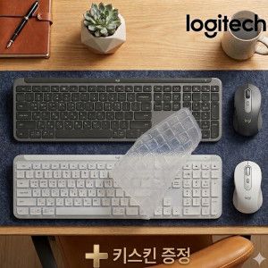 상품 이미지: (키스킨포함) 로지텍코리아 MK950 정품 시그니처 무선 블루투스 키보드 마우스 세트 무소음 저소음 슬림
