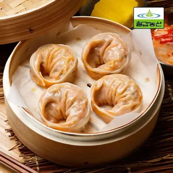 상품 이미지: [내일도착] 칠갑농산 대용량 김치손만두 1.3kg x 2봉