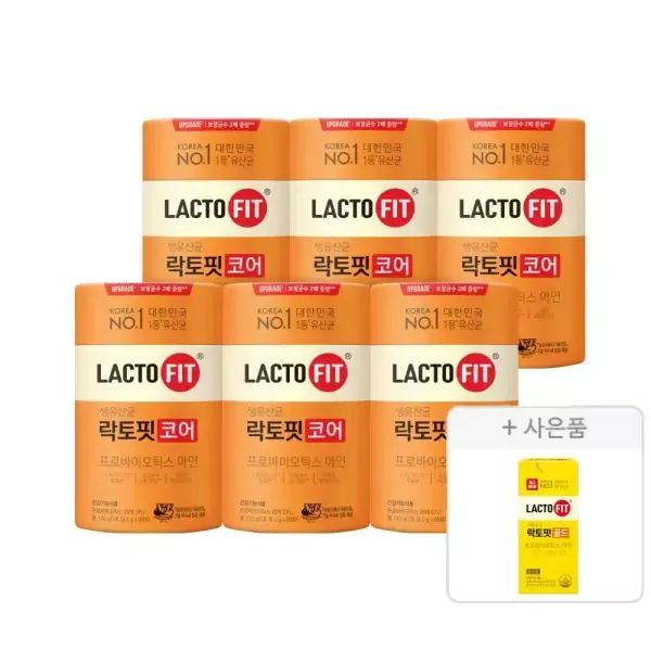 상품 이미지: 종근당건강 공식 락토핏 코어 60포 6통 (360일분)+락토핏골드(30포)