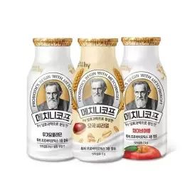 상품 이미지: [에치와이] 메치니코프 무가당플레인/화이바애플/오곡씨리얼 140ml 24개 택1