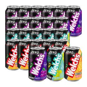 상품 이미지: 웰치스 제로 355ml 총 24캔 (포도 12캔+샤인머스켓 6캔+애플망고6캔)