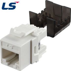 상품 이미지: LS전선 LS전선 CAT.6 UTP 키스톤잭 화이트 LS-MJ-UC6-WH-ERI WINIT