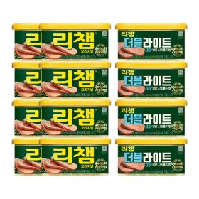 상품 이미지: 리챔 오리지널 200g 8캔 + 리챔 더블라이트 200g 4캔