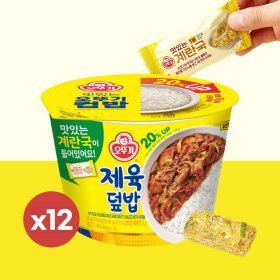 상품 이미지: 오뚜기 맛있는 컵밥 제육덮밥 310g 12개/1박스