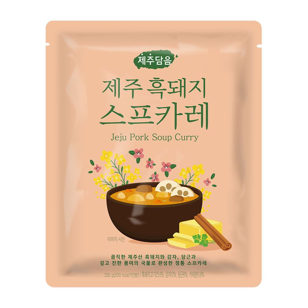 상품 이미지: 오뚜기 제주담음 제주흑돼지 스프카레 250g, 1개