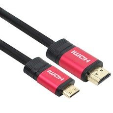 상품 이미지: 넥시 레드메탈 MINI HDMI V2.0 모니터 케이블, 1개, 3m