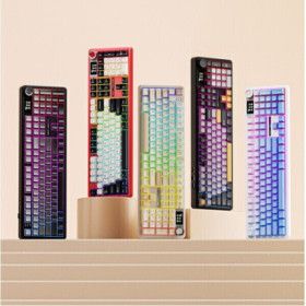 상품 이미지: Aula 독거미 F108 pro 유무선 기계식 키보드 풀배열 핫스왑 블루투스 8000mAh 2.4G RGB
