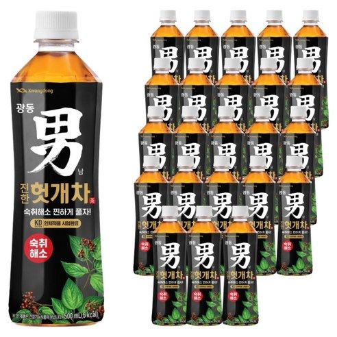 상품 이미지: 광동진한헛개차, 500ml, 24개