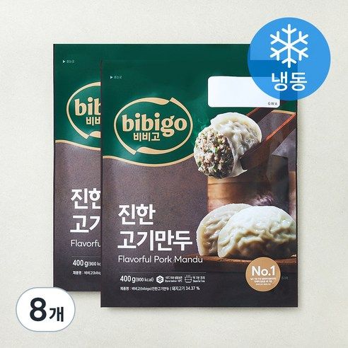 상품 이미지: 비비고 진한고기만두 (냉동), 400g, 8개