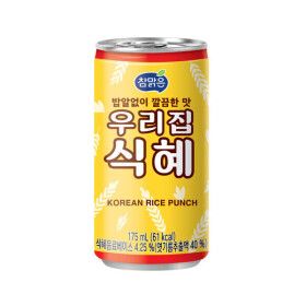 상품 이미지: 참맑은 식혜 175ml x 30캔-3박스(90캔) 전통차 업소용 캔음료