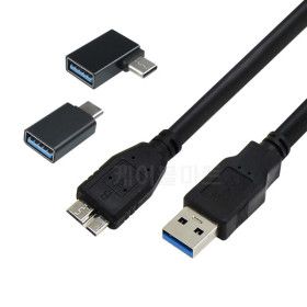 상품 이미지: USB 3.0 케이블 외장하드 연결선 Micro B 3.1 C타입 연결선 OTG 젠더 도시바 삼성 LG 씨게이트 WD 호환