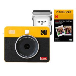 상품 이미지: 코닥 미니샷3 레트로 C300R+카트리지 38매 옐로우 포토프린터 즉석카메라 사진인화기 미니