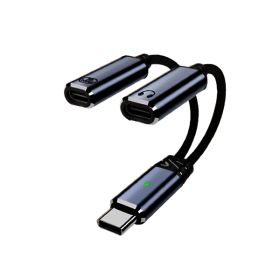 상품 이미지: USB C to C 타입 이어폰 PD 100W 고속 충전 듀얼 젠더