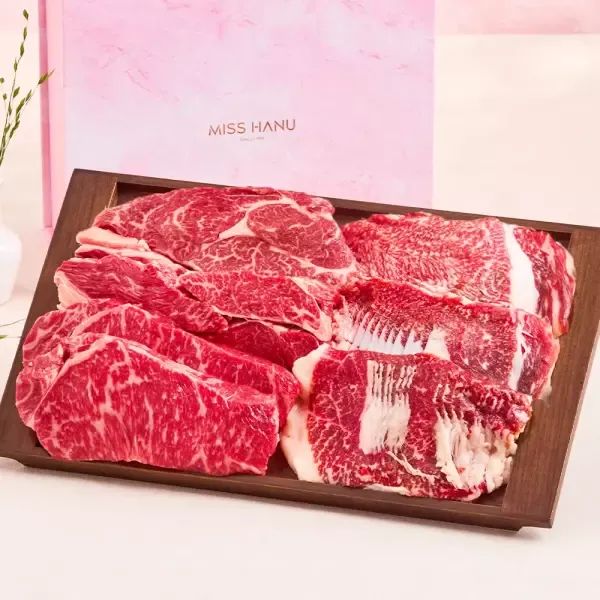 상품 이미지: [품질보장]1++No.9등급 한우 선물세트1kg /등심+채끝+차돌박이 /시그니처 4호