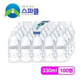 상품 이미지: 스파클 무라벨 빈병회수  생수 330mlx100병