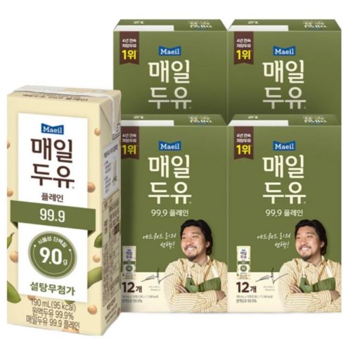 상품 이미지: 매일두유 99.9 플레인, 190ml, 24개