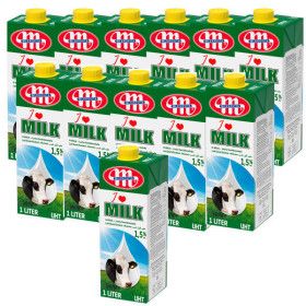 상품 이미지: 믈레코비타 MLEKO 1.5% 저지방 아이러브 수입멸균우유 1L 12개 유럽산 계절방목우유