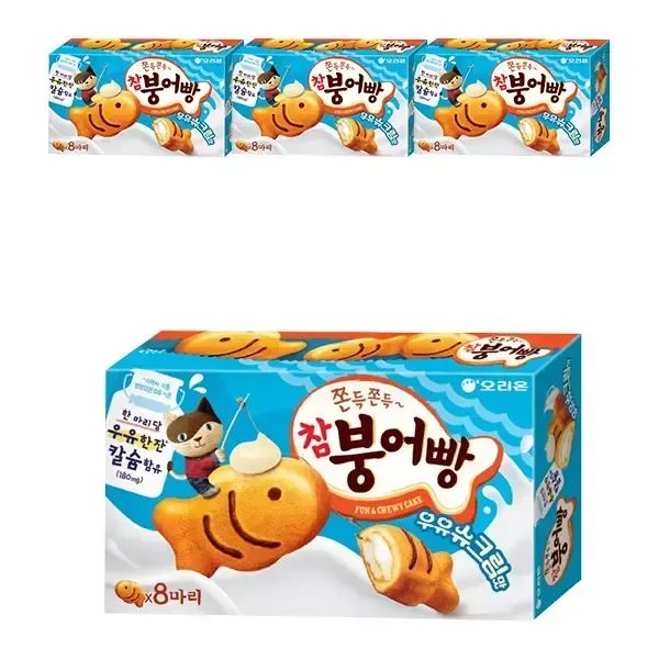 상품 이미지: 오리온 참붕어빵 우유슈크림맛 29g, 8입, 4개